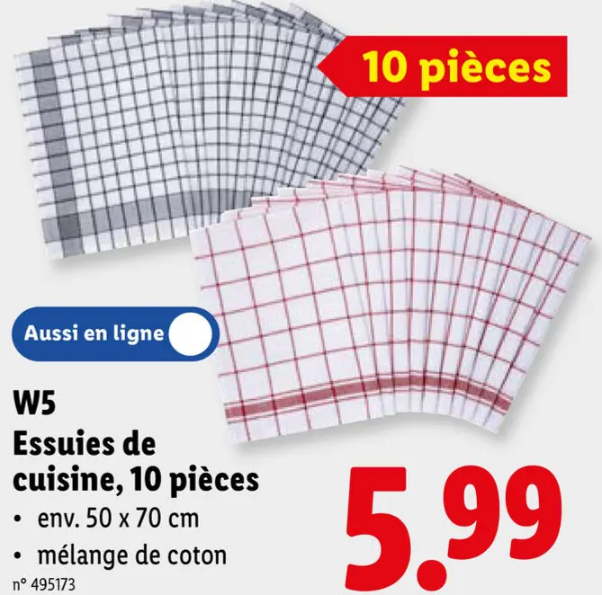 Offre: Essuies de cuisine
