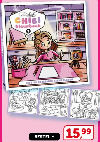 Promotie: Creachick Chibi kleurboek