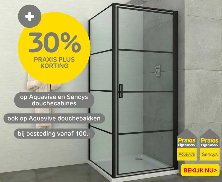 Aanbieding: Aquavive en Sencys douchecabines