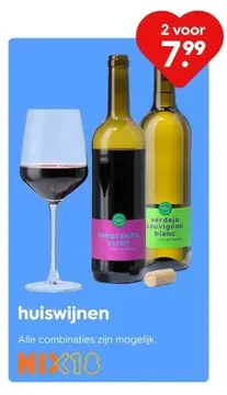 Aanbieding: huiswijnen