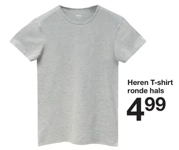 Aanbieding: Heren T-shirt ronde hals