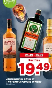 Aanbieding: Jägermeister Bitter of The Famous Grouse Whisky