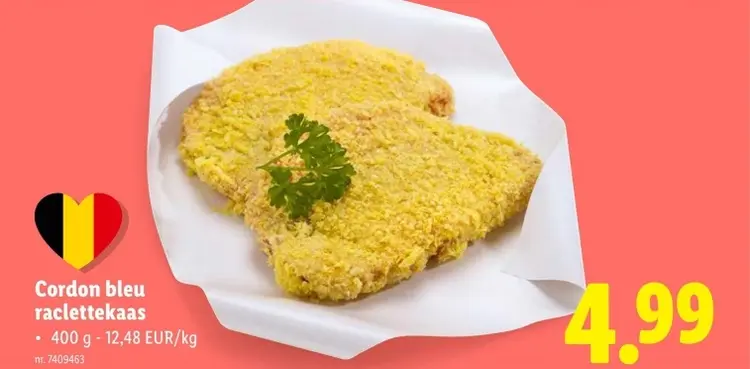 Aanbieding: Cordon bleu raclettekaas