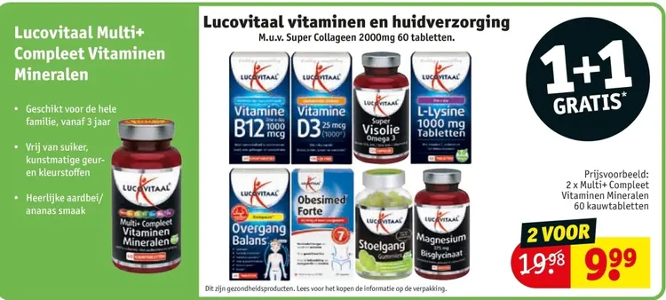 Aanbieding: Multi+ Compleet Vitaminen Mineralen