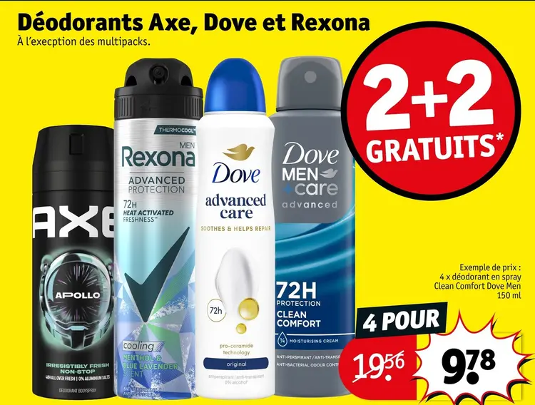 Offre: Déodorants