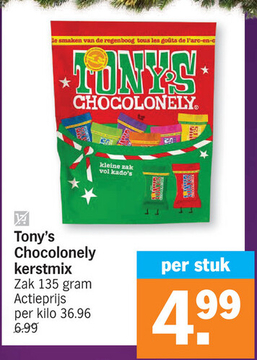 Aanbieding: Tony's Chocolonely kerstmix