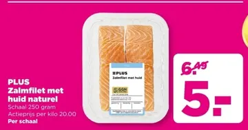 Aanbieding: Zalmfilet met huid naturel