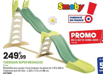 Offre: TOBOGGAN SUPER MEGAGLISS