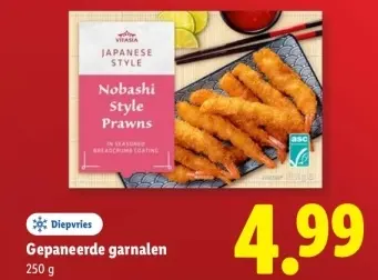 Aanbieding: Gepaneerde garnalen