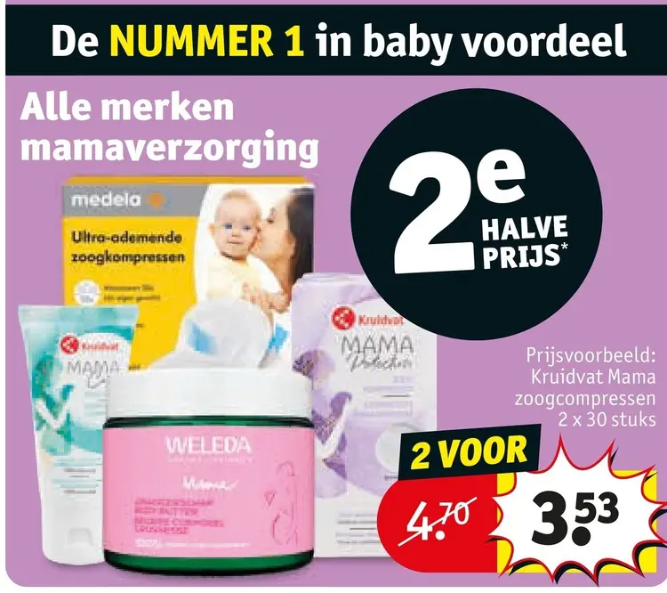Aanbieding: Kruidvat Mama zoogcompressen