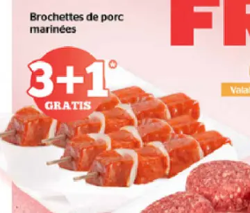 Offre: Brochettes de porc marinées
