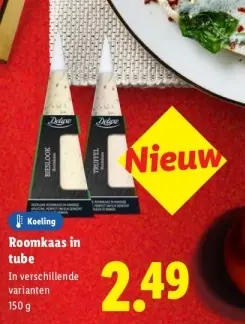 Aanbieding: Roomkaas in tube