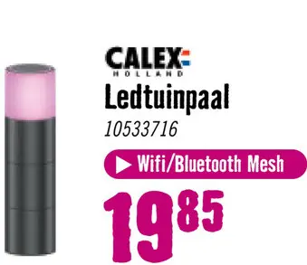 Aanbieding: CALEX Smart Outdoor LED tuinpaal 28 cm RGB+CCT zwart