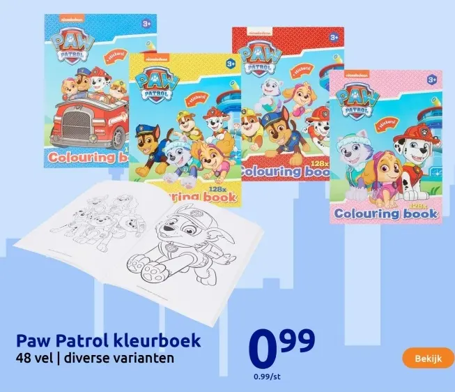 Aanbieding: Paw Patrol kleurboek