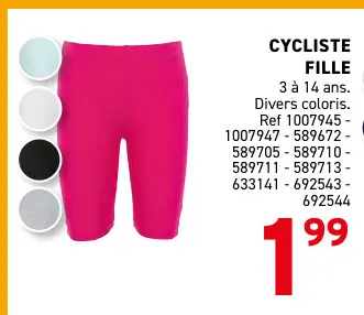 Offre: Cycliste fille