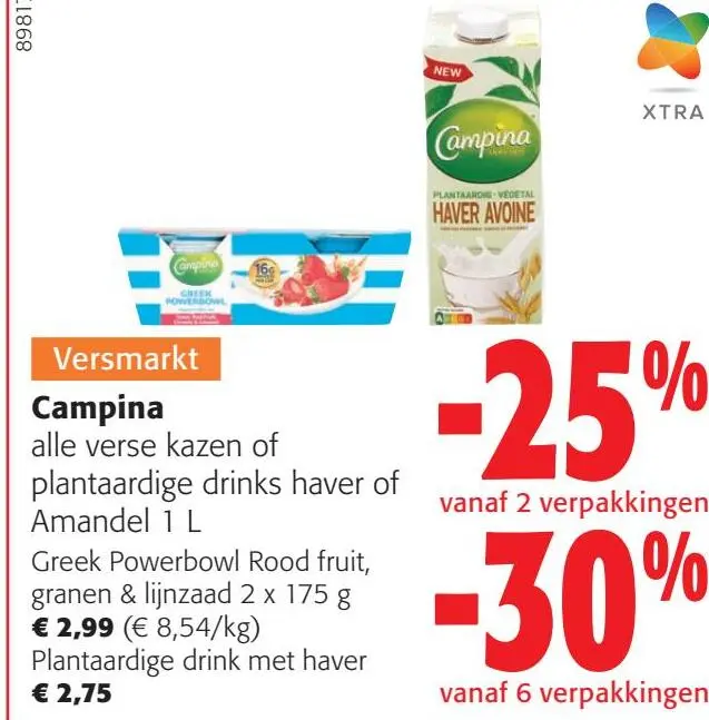 Aanbieding: Campina alle verse kazen of plantaardige drink