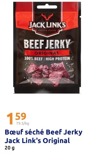 Offre: Bœuf séché Beef Jerky
