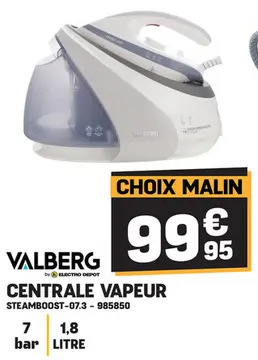 Offre: Centrale vapeur