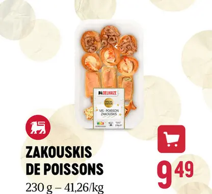 Offre: Zakouskis de poissons