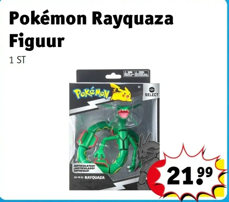 Aanbieding: Pokémon Rayquaza Figuur