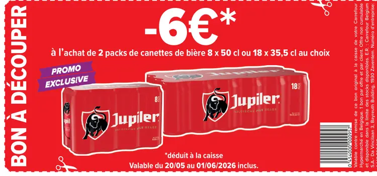 Offre: Jupiler Beer Cans