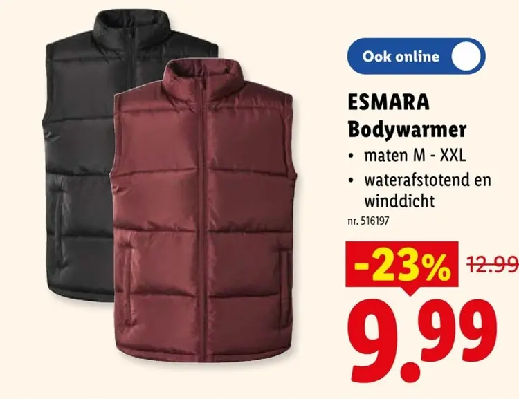 Promotie: Bodywarmer