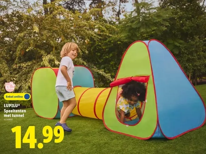 Promotie: Speeltenten met tunnel