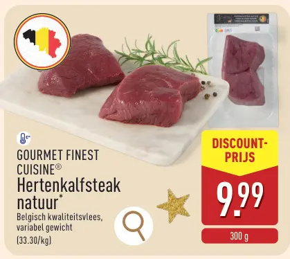 Promotie: Hertenkalfsteak natuur