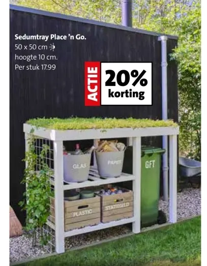 Aanbieding: Sedumtray Place 'n Go