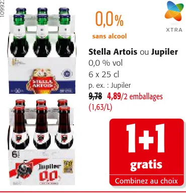 Offre: Stella Artois ou Jupiler