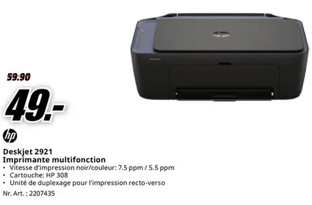 Offre: Deskjet 2921 Imprimante multifonction
