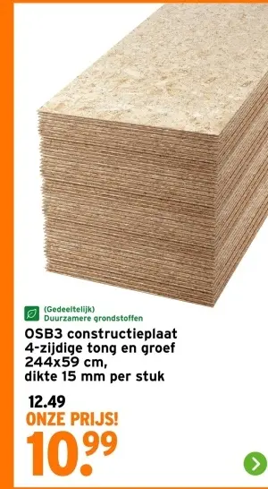 Aanbieding: OSB3 constructieplaat