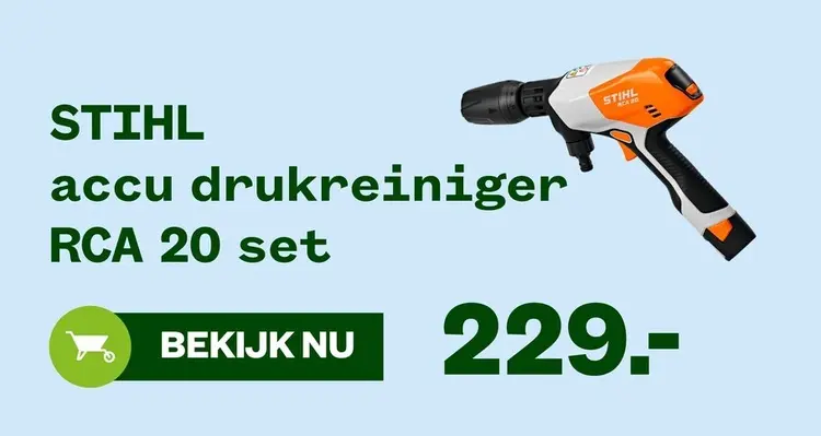 Aanbieding: STIHL accu drukreiniger RCA 20 set