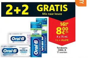 Aanbieding: Tandpasta ORAL-B