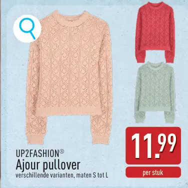Promotie: Ajour pullover