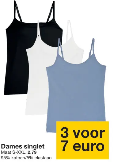 Promotie: Dames singlet