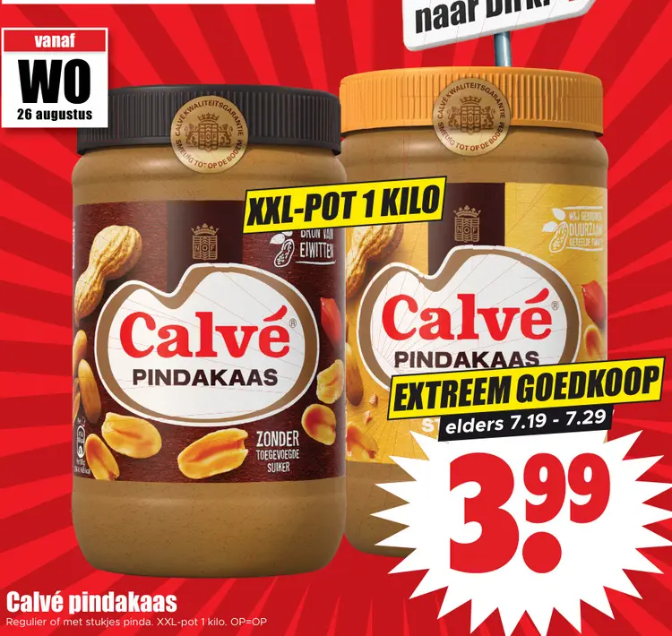 Aanbieding: pindakaas