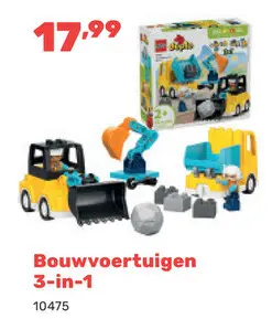Promotie: Bouwvoertuigen 3-in-1