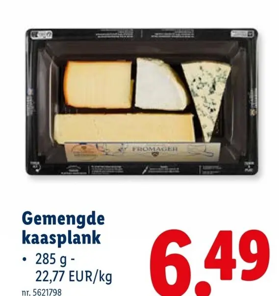 Promotie: Gemengde kaasplank