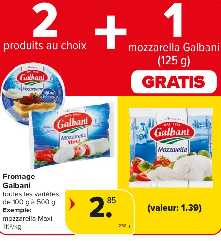 Offre: Fromage Galbani