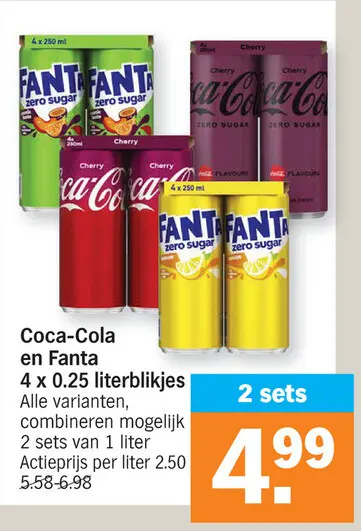 Aanbieding: Coca-Cola en Fanta