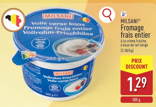Offre: Fromage frais entier