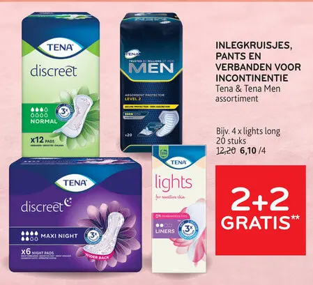 Promotie: Inlegkruisjes, pants en verbanden voor incontinentie