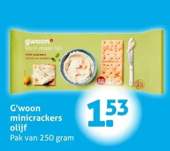 Aanbieding: minicrackers olijf