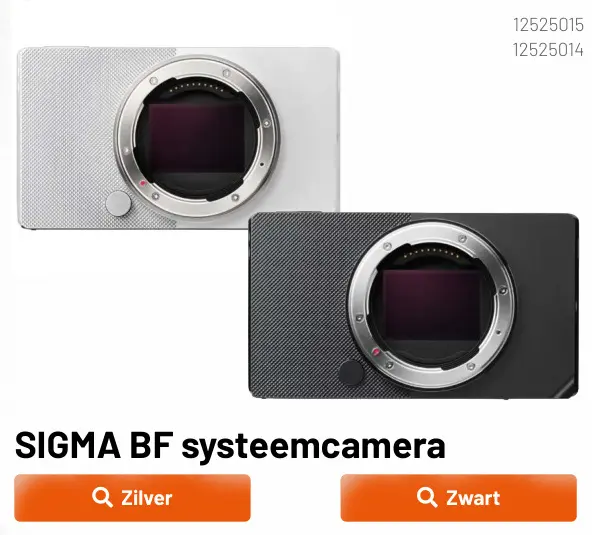 Promotie: BF systeemcamera