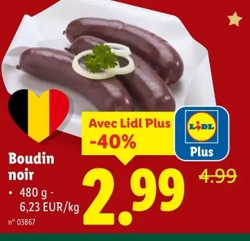 Offre: Boudin noir