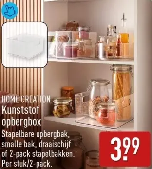 Aanbieding: Kunststof opbergbox