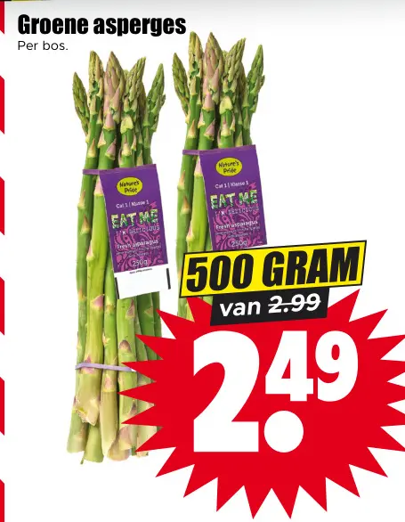 Aanbieding: Groene asperges