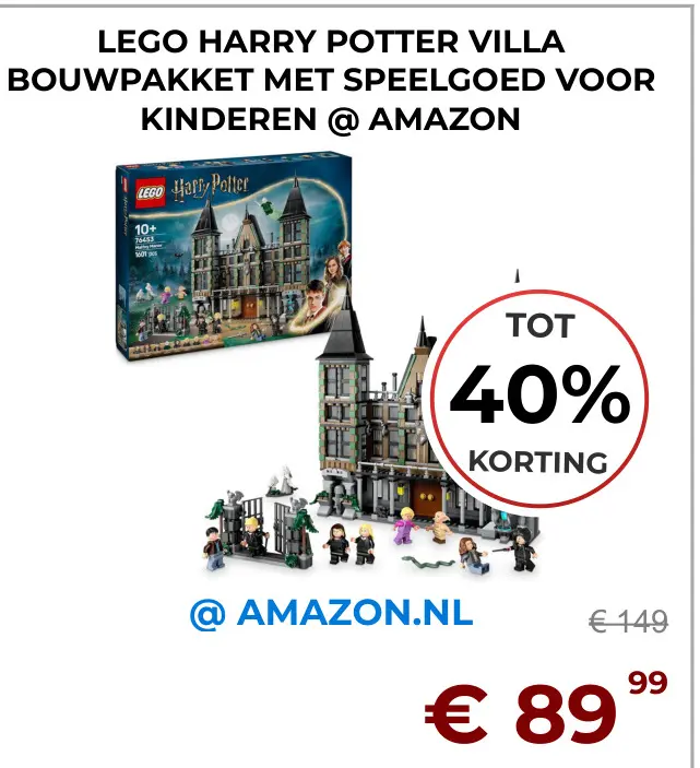 Aanbieding: Lego Harry Potter villa bouwpakket met speelg