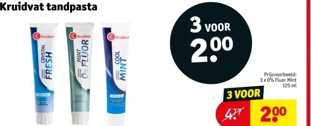 Promotie: tandpasta